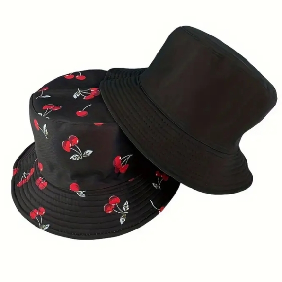 Unisex Reversible Polyester Bucket Hat🍒🍒 - Picture 7 of 11
